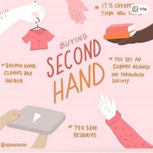 Buying Second Hand Graphic Art Print - Pink Illustration